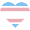 Pride Flag Heart · Transgender