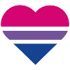 Pride Flag Heart · Bisexual