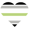 Pride Flag Heart · Agender