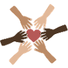 United Hearts Diverse Hands