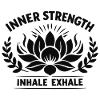 Inner Strength Inhale Exhale Lotus Kraft