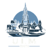 Ulm Skyline Silhouette mit Münster