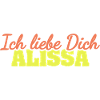 Ich liebe Dich ALISSA Retro-Print
