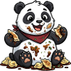 Panda mignon avec Tortellini Chaos