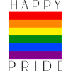 HAPPY PRIDE Rainbow lgbtqia+