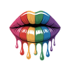 Rainbow Lips Drops lgbtqia+
