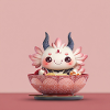 Kawaii Flower Dumpling Bowl Dragon