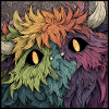 Regenbogenmonster Farbenspiel