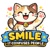 Smiling Cat Confused People