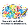 Kreatives Durcheinander Zeichnung