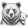Bears Dad and Baby