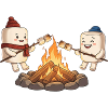 Campfire Marshmallow Friends