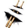 Drumsticks Design – Drummer & Musician Motif
