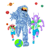 Astronaut Alien Soccer Shirt