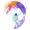 Astronaut Surfing Space Shirt