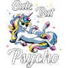 Niedliches Psycho Einhorn