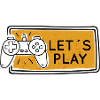 Let's Play Gaming Controller-Grafik
