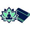 Meditation Yoga Mat Outline