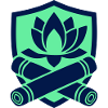Lotus Bamboo Crest Logo