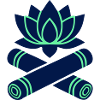 Lotus Flower Bamboo Crossed