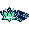 Lotusblüte Yogamatte Icon