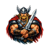 Guerrier viking à l’épée