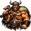 Viking warrior with axe