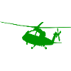  Helikopter-Silhouette