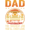 Dad's Toughest Job Sunset Tee