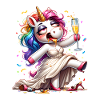 Drunk Bride Unicorn