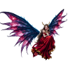 Red Neon Winged Fairy