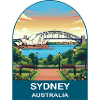 Sydney Australia Opera House Reiseplakat-Kunst
