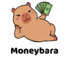 Prosperous Pig With Cash Lounging