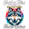 Grauwolf Mädchen Timber Wolf