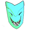 Smiling mask in gradient