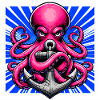 Octopus embraces an Anchor