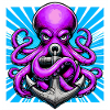Octopus embraces an Anchor