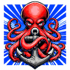 Octopus embraces an Anchor