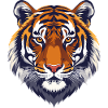 Cooler Tigerkopf