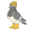 Penguin with hat and boots