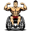 Strong Man Wheelchair Fitness Design
