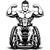 Strong Man Wheelchair Fitness Design