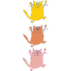 Cat Trio in Dance