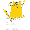 Dessin animé Chat Joyeux
