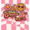 Pinker Retro-Stil