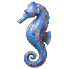 Seahorse Mosaic - Blue Sea Design