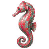 Seahorse Mosaic - Nautical Art Design