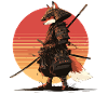 Samurai Fox at Sunset