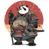 Panda Samurai in Sturdy Armor
