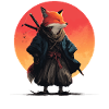 Fox Samurai at Sunset